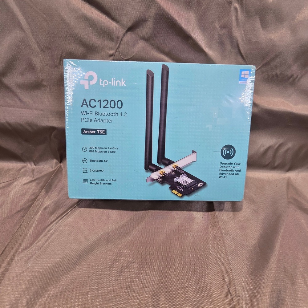 TP-Link Archer T5E AC1200 Wi-Fi Bluetooth 4.2 PCIe Adapter Dual Band Desktop PC